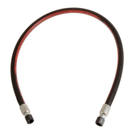 Alliance Rubber Ryco Hydraulic Hose Assembly, 1/2 In. x 12 In. 5000 PSI, F+F JIC, Synthetic Rubber T5008D-012-20402040-1212
